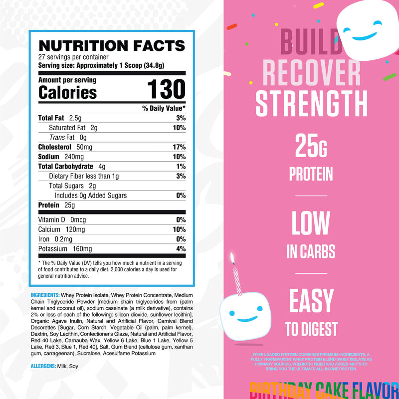 RYSE Supplements   Loaded Protein 27 Servings